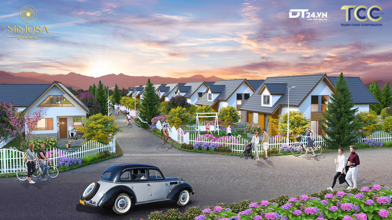 Mẫu nhà vườn Mimosa Garden Bảo Lộc