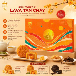 HỘP LAVA TRỨNG CHẢY 6 BÁNH